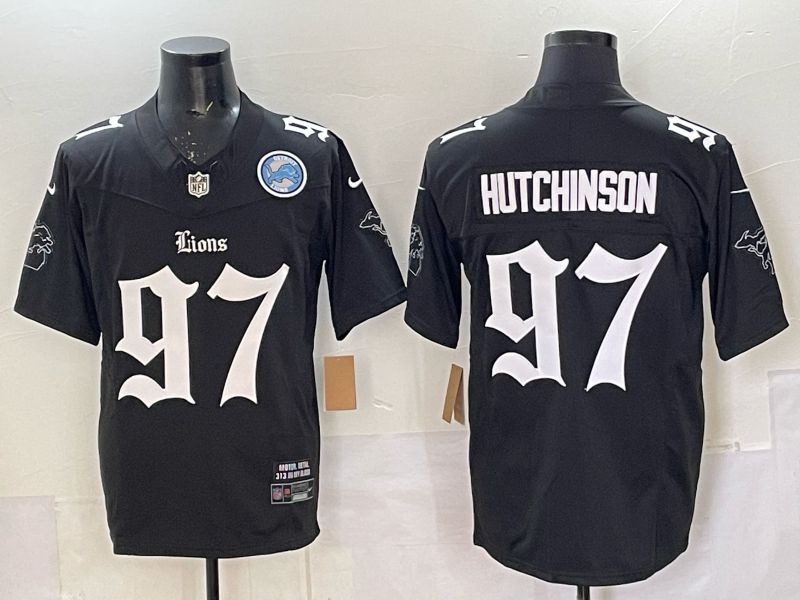 Men 2025 Detroit Lions #97 Hutchinson Black 7th generation Nike Limited NFL Jersey style 04->houston astros->MLB Jersey